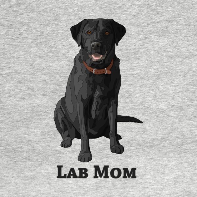 Lab Mom Black Labrador Retriever Dog Lover by csforest